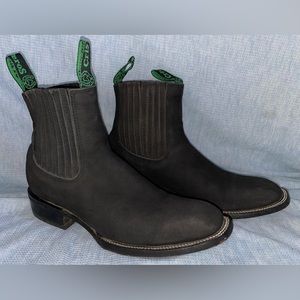 Cristeros black boots men size 8/ Mex 27